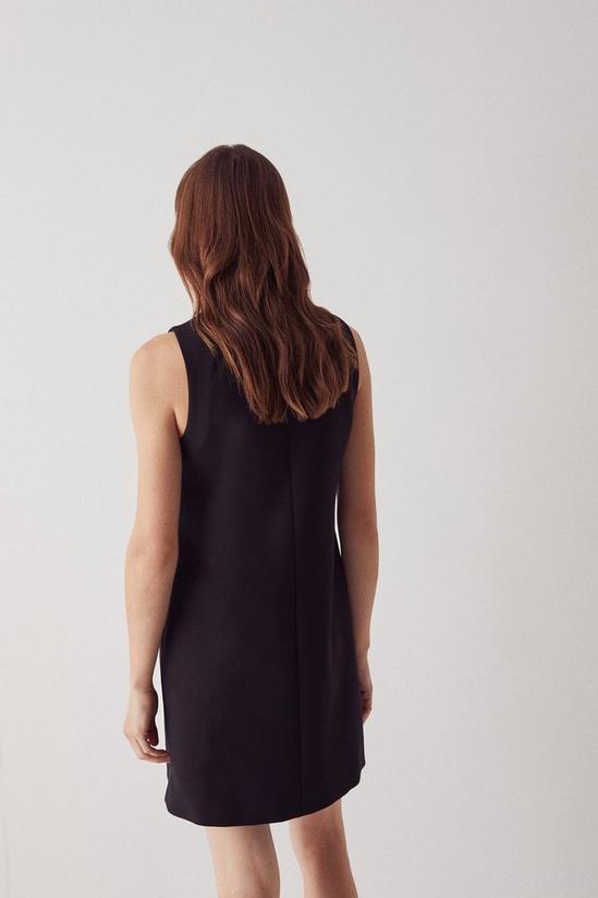 Warehouse Premium A-line Zip Front Mini Dress 3