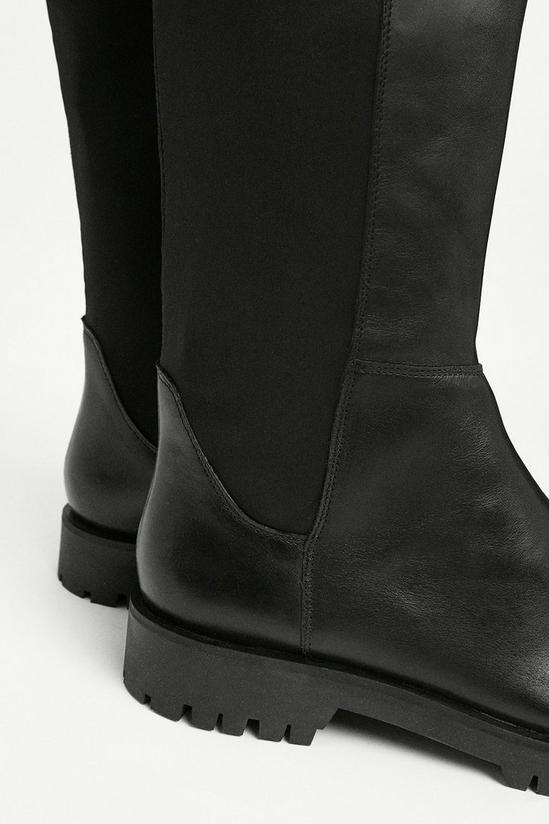 Warehouse Real Leather Flat Knee High 4