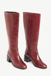 Warehouse Real Leather Blocked Heeled Knee High thumbnail 2