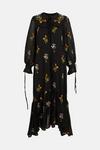 Warehouse British Museum X Mary Delany Embroidered Dress thumbnail 5