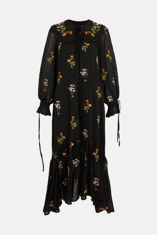 Warehouse British Museum X Mary Delany Embroidered Dress 5