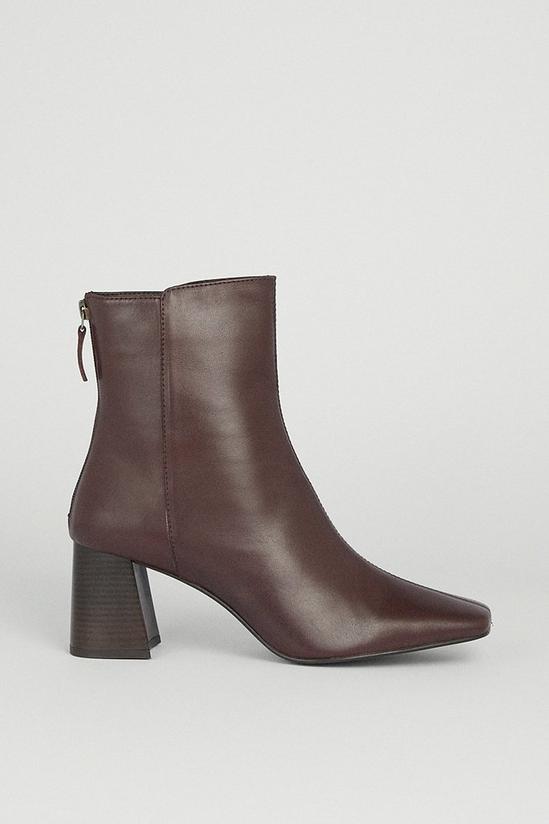 Warehouse Real Leather Heeled Boot 1