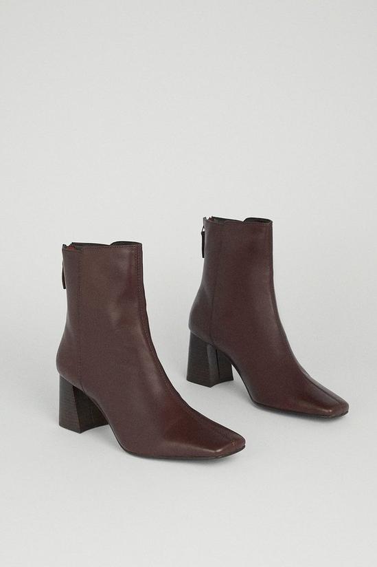 Warehouse Real Leather Heeled Boot 2