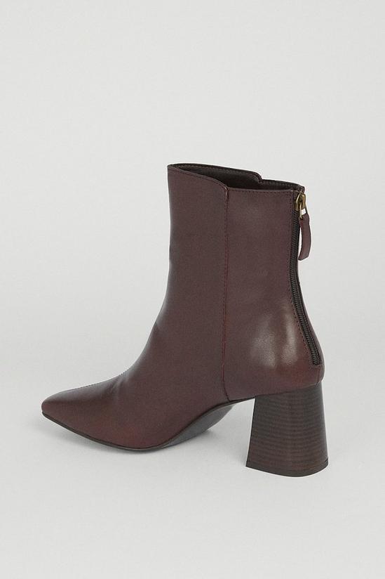 Warehouse Real Leather Heeled Boot 3