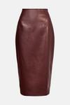 Warehouse Faux Leather Essential Pencil Skirt thumbnail 4