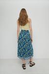 Warehouse Pleated Midi Skirt In Floral thumbnail 3