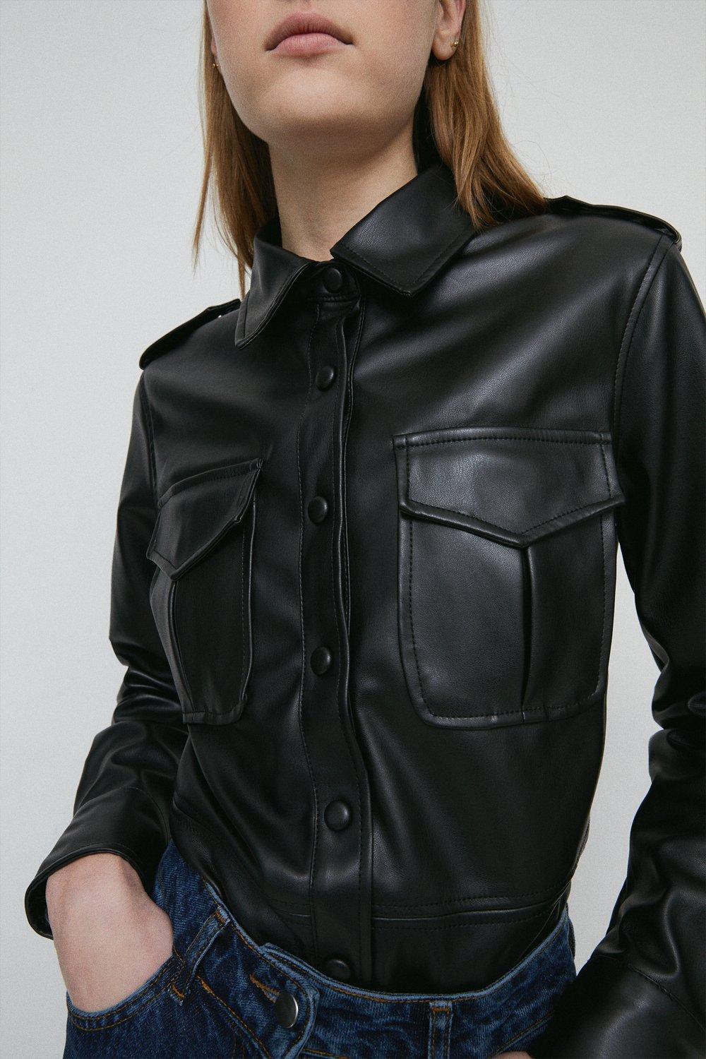 Warehouse leather shirt sales