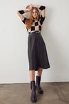 Warehouse Faux Leather Snaffle Detail Pencil Skirt thumbnail 2