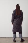 Warehouse Quilted Longline Belted Wrap Coat thumbnail 3