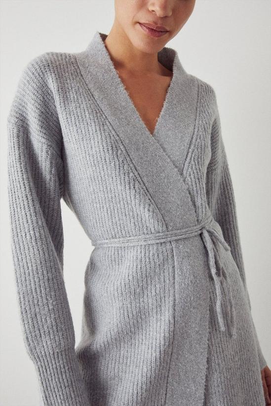 Warehouse Cosy Wrap Belted Knit Longline Cardigan 1