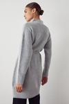 Warehouse Cosy Wrap Belted Knit Longline Cardigan thumbnail 3