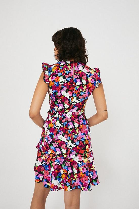 Warehouse Floral Sleeveless Flippy Dress 3