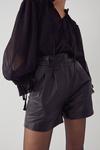 Warehouse Real Leather Pleat Front Short thumbnail 3