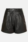 Warehouse Real Leather Pleat Front Short thumbnail 5