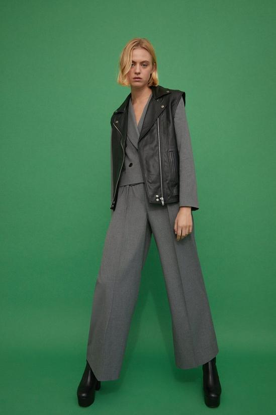 Warehouse Wide Leg Skinny Belted Trousers 2