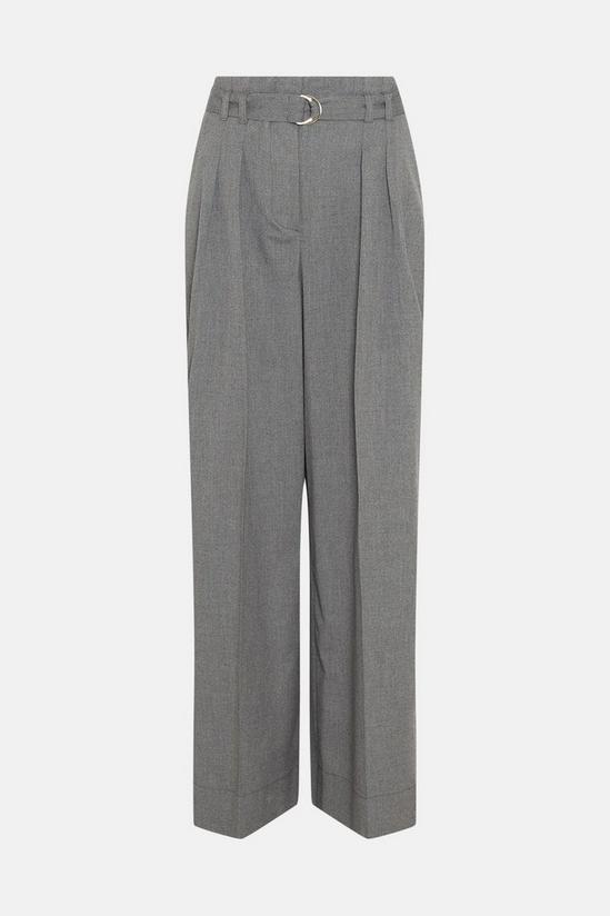 Warehouse Wide Leg Skinny Belted Trousers 4