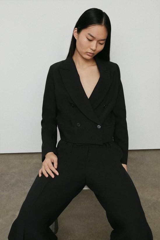 Warehouse Cropped Double Breasted Blazer 5