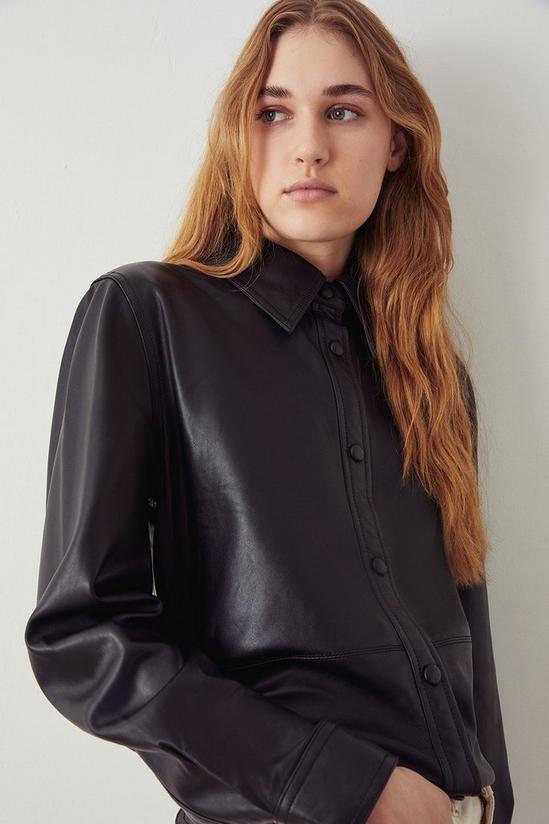 Warehouse Real Leather Clean Shirt 1