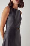 Warehouse Faux Leather Snaffle Detail Dress thumbnail 2