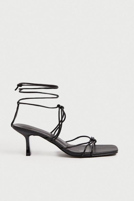 Warehouse Square Toe Strappy Low Heel 2
