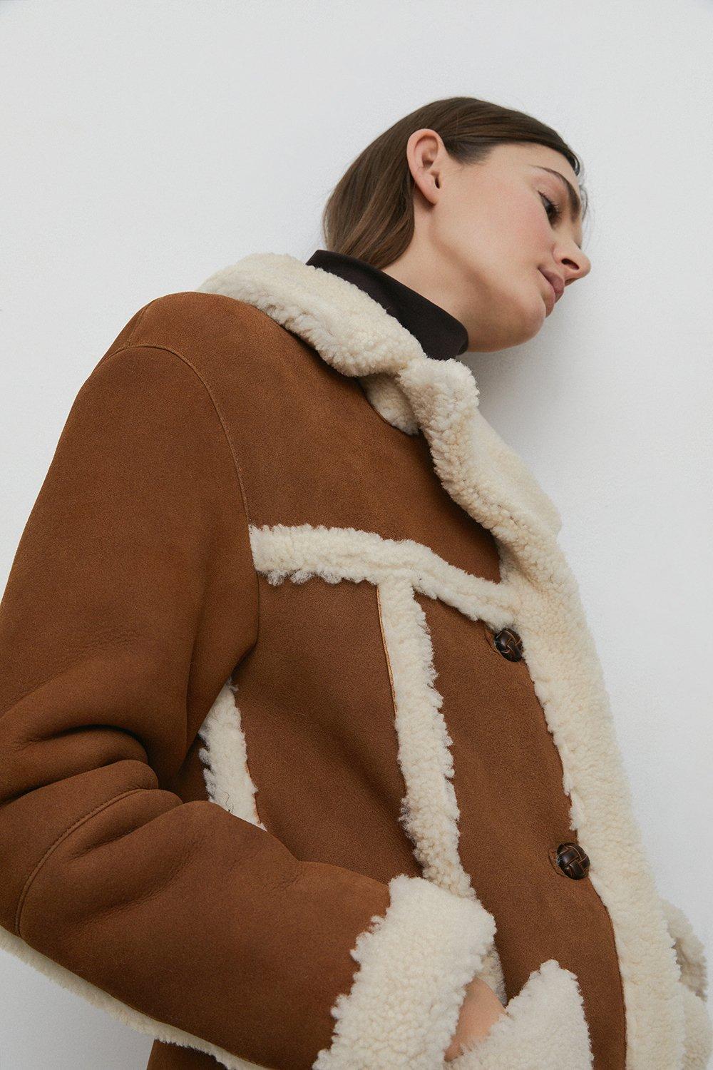 Warehouse 2025 shearling jacket