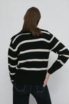Warehouse Cosy Collared Stripe Knit Jumper thumbnail 3