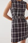Warehouse Check Mini Belted Sleeveless Dress thumbnail 1
