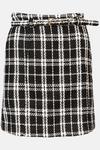 Warehouse Tweed Belted Pelmet Skirt thumbnail 4