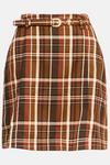 Warehouse Check Mini Belted Pelmet Skirt thumbnail 4
