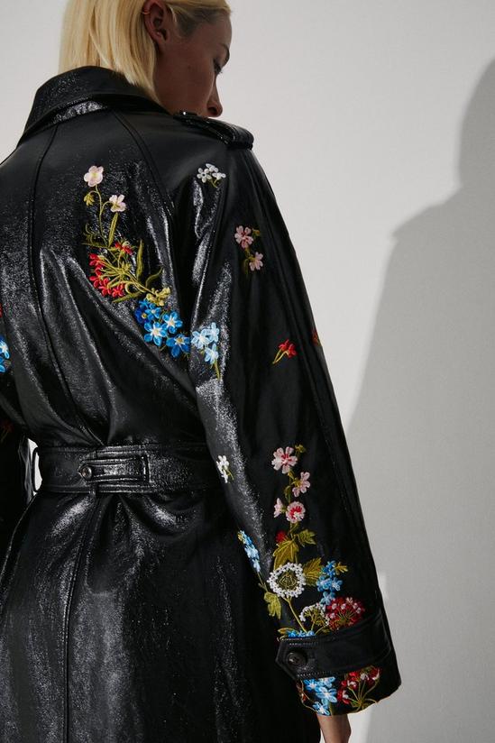 Warehouse British Museum X Mary Delany Embroidered Trench 2