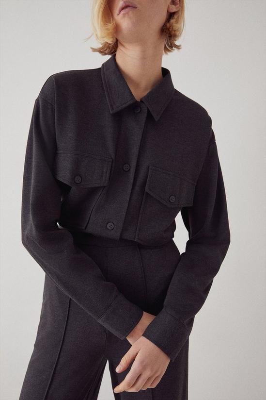 Warehouse Compact Ponte Relaxed Shirt 2