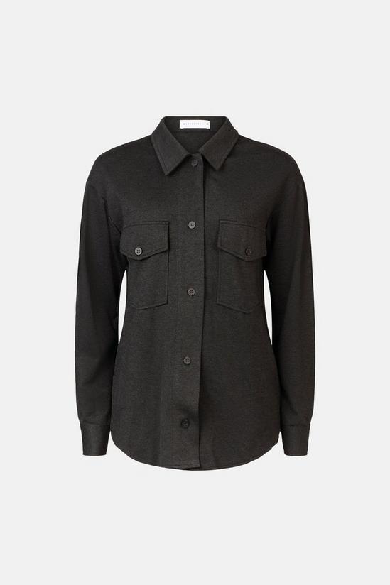 Warehouse Compact Ponte Relaxed Shirt 4