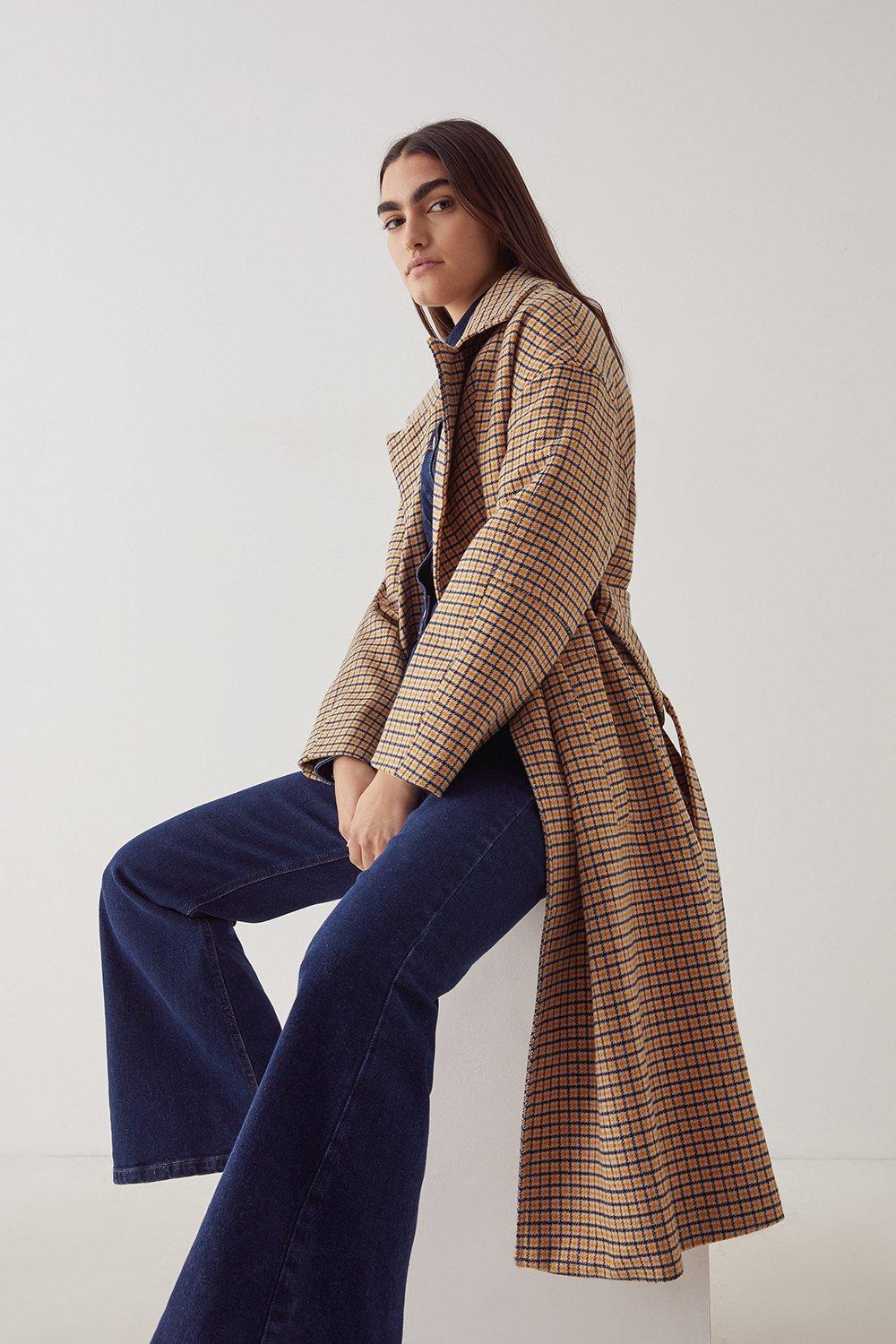 Warehouse 2024 check coat