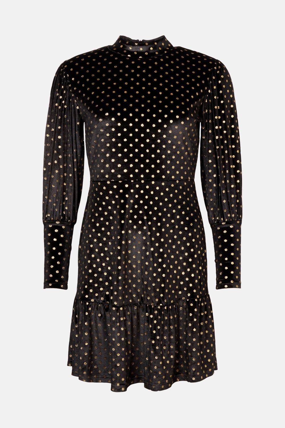 Warehouse iridescent spot store dress