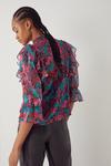Warehouse Dobby Frill Blouse In Floral thumbnail 3