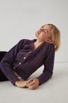 Warehouse Cropped Tinsel Knitted Cardigan thumbnail 2