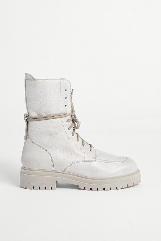 Warehouse Real Leather Lace Up Boot 2