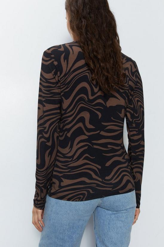 Warehouse Printed Funnel Neck Top 5