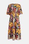 Warehouse Floral Embroidery Sequin Tie Back Midi thumbnail 5