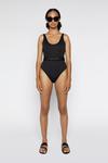 Warehouse Textured Belted Swimsuit thumbnail 1