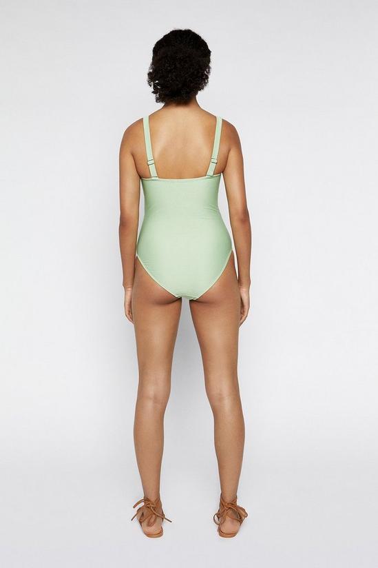 Warehouse Square Neck Ribbed Swimsuit 4