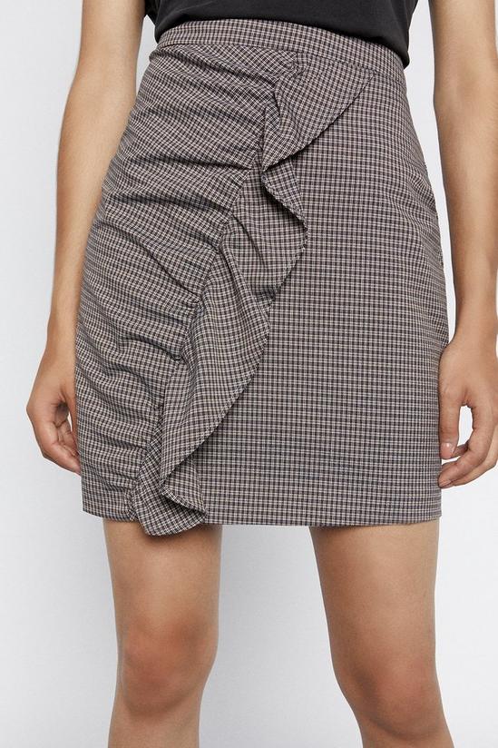 Warehouse Check Frill Pelmet Skirt 2
