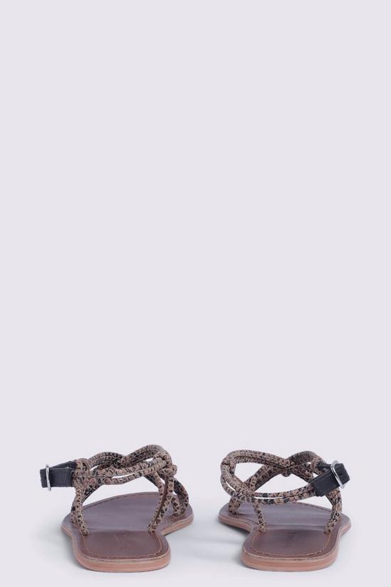 Warehouse Knotted Strappy Sandal 3