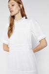 Warehouse Embroidered Tiered Midi Dress thumbnail 2