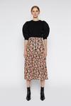 Warehouse Floral Belted Midi Skirt thumbnail 1