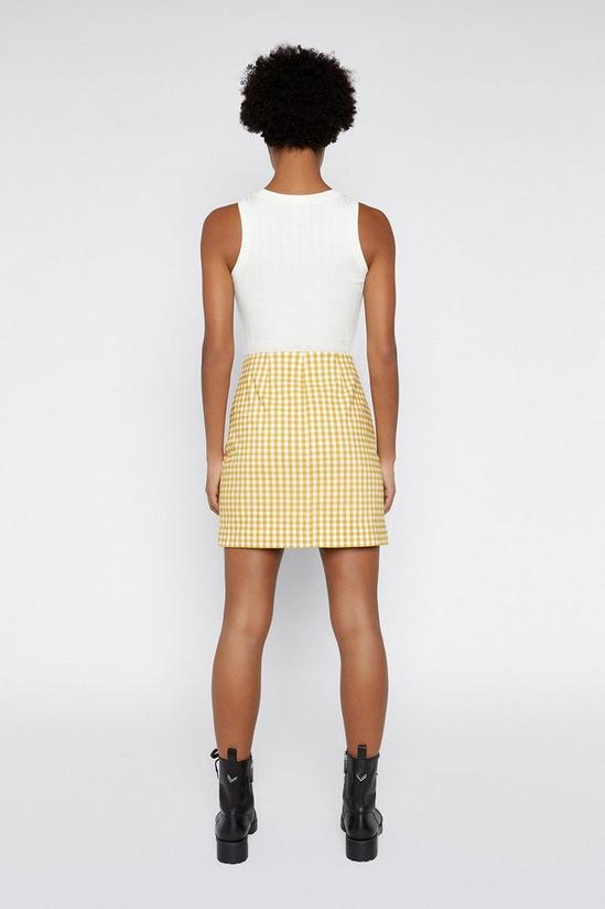 Warehouse Gingham Pelmet Skirt 4