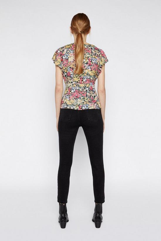 Warehouse Floral Button Front Top 4