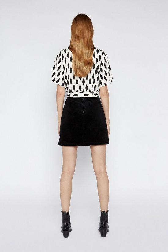 Warehouse Ikat Cropped Belted Blouse 4