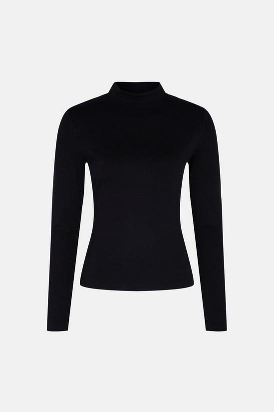 Warehouse Funnel Neck Long Sleeve Top 4