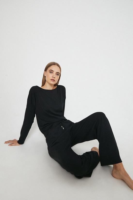 Warehouse Batwing Top And Wide Leg Pant Set 1
